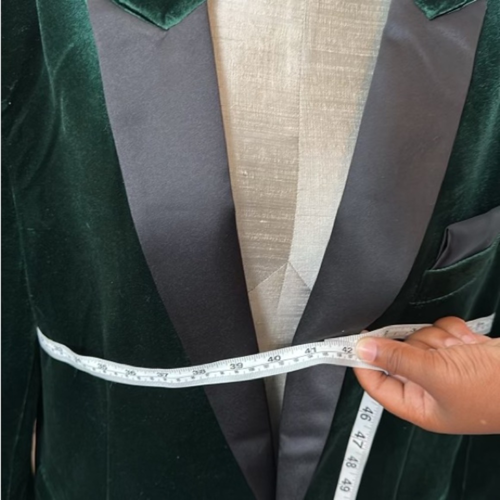 Green Velvet Suit Jacket Good Condition